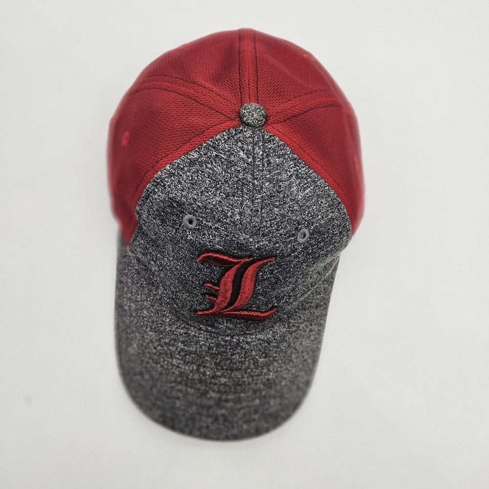 Louisville Cardinals Hat Cap Strap Back Womens Gray Red NCAA Basketball Harmony - Picture 2 of 10